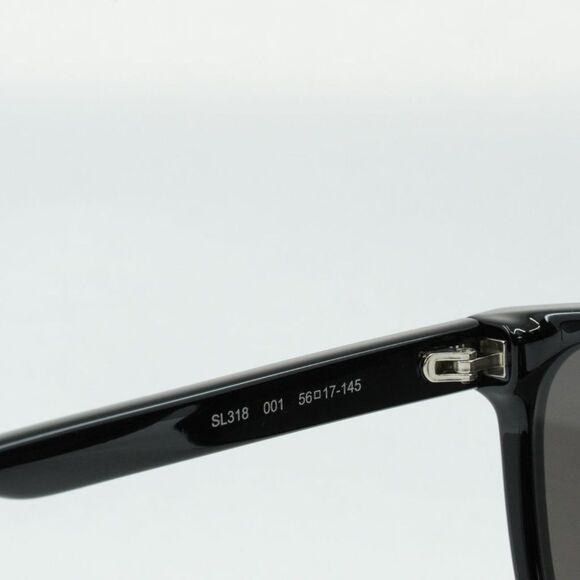 💯 NEW SAINT LAURENT SL318 001 BLACK GREY SUNGLASSES - Picture 8 of 12